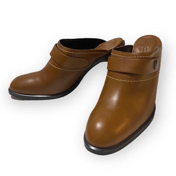 New in box, See‎ by Chloe Annia Brown Leather Mule Clog, Size 41EU - Picture 3 of 16